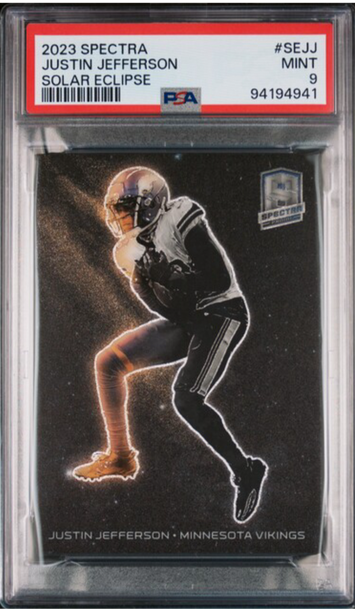 2023 Spectra #SEJJ Justin Jefferson Solar Eclipse PSA 9