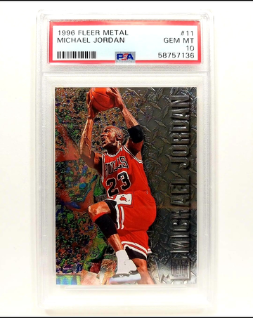 1996 Fleer Metal Michael Jordan PSA 10 #11