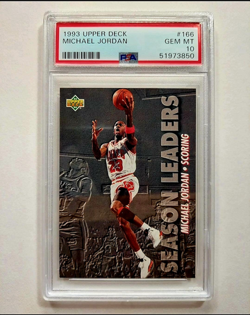 1993 Upper Deck Michael Jordan Season Leaders PSA 10 #166