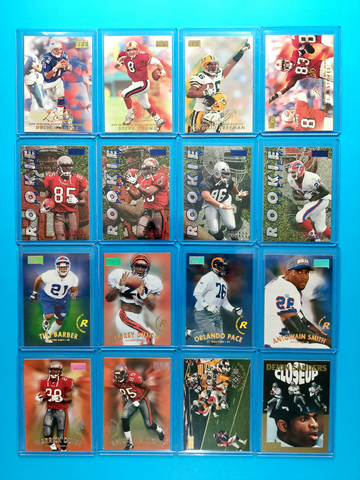 58ct. of NFL 97' Skybox Premium/96' Fleer Metal Lot