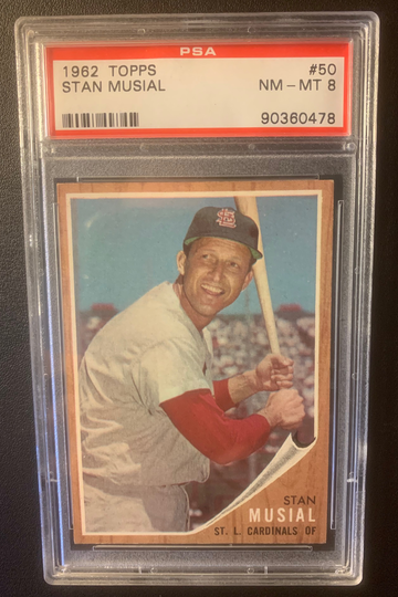 1962 Stan Musial PSA 8 NM-MT HOF #50