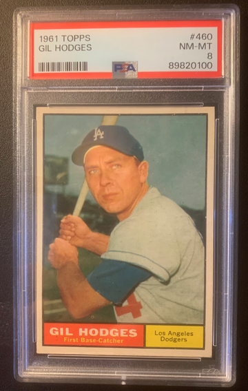 1961 Topps Gil Hodges PSA 8 NM-MT #460