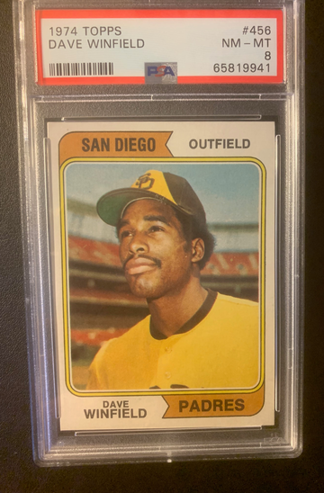 1974 Topps Dave Winfield PSA 8 8 NM-MT #456 HOF ROOKIE