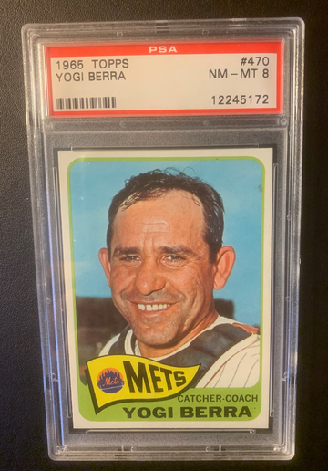 1965 Topps Yogi Berra PSA 8 NM-MT HOF #470