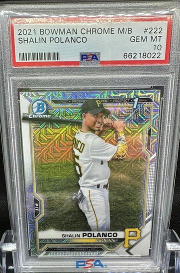 2021 BOWMAN CHROME MEGA BOX SHALIN POLANCO PSA 10!