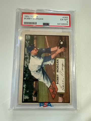 1952 Topps #355 Bobby Morgan high number Psa 6