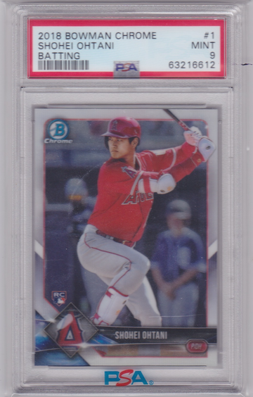 2018 Bowman Chrome Shohei Ohtani #1 Batting PSA 9 MINT