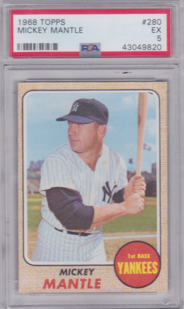 1968 Topps Mickey Mantle #280 PSA 5