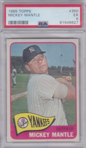 1965 Topps Mickey Mantle #350 PSA 5
