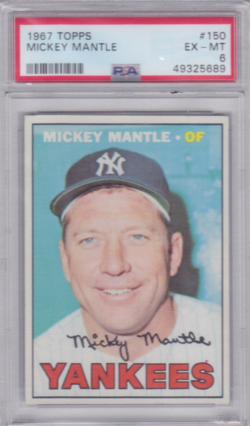1967 Topps Mickey Mantle #150 PSA 6