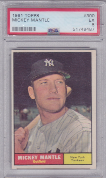 1961 Topps Mickey Mantle #300 PSA 5