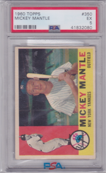 1960 Topps Mickey Mantle #350 PSA 5