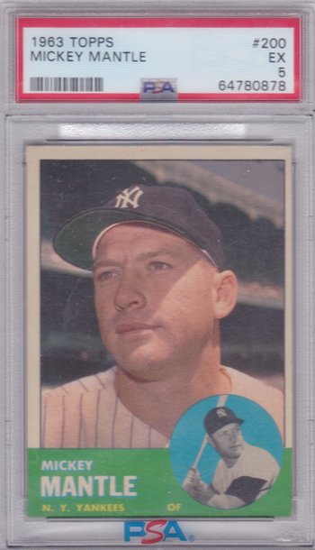 1963 Topps Mickey Mantle #200 PSA 5
