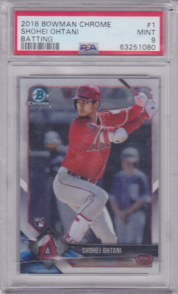 2018 Bowman Chrome Shohei Ohtani #1 Batting PSA 9 MINT