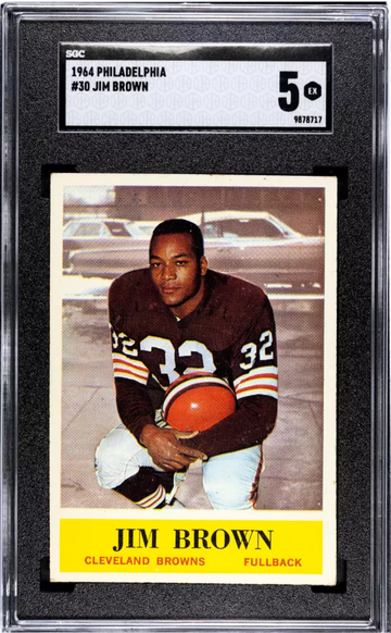 1964 Philadelphia Jim Brown sgc 5 centered 