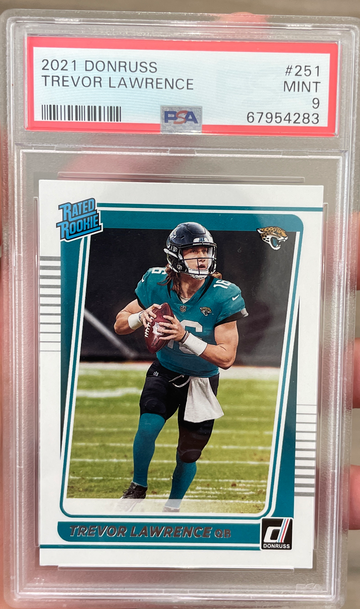 2021 Donruss #251 Trevor Lawrence PSA 9