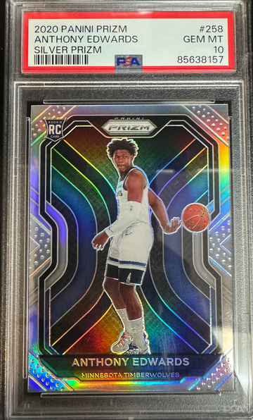 2020 Prizm Anthony Edwards Silver PSA 10