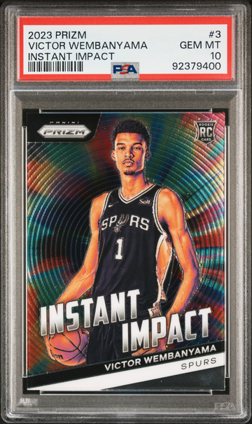 2023 PRIZM INSTANT IMPACT VICTOR WEMBANYAMA PSA 10