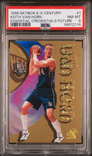 1998 SKYBOX E-X CENTURY ESSENTIAL CREDENTIALS FUTURE #1 KEITH VAN HORN 11/90 PSA 8