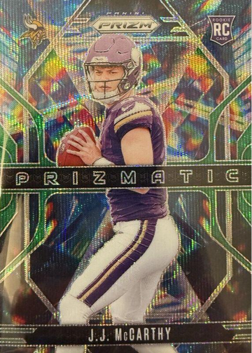 2024/Prizm - Prizmatic Green Wave/JJ McCarthy Rookie/Gem NM/#8