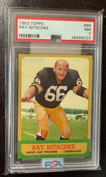 1963 Topps Ray Nitschke RC #96 PSA 7
