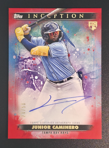 2024 Topps Inception Junior Caminero Red Auto