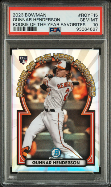 2023 Bowman Gunnar Henderson ROY Favorites PSA 10