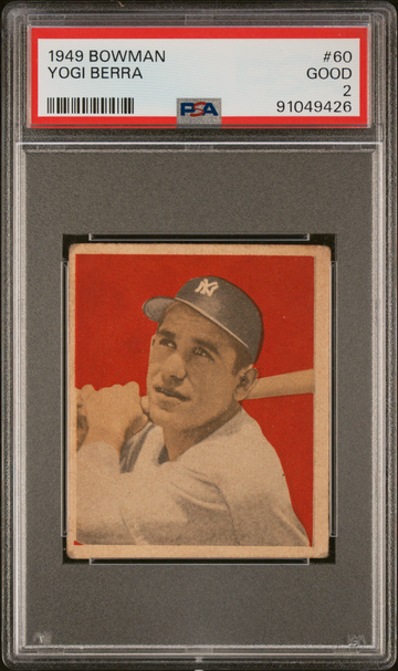 1949 Bowman Yogi Berra #60 PSA 2
