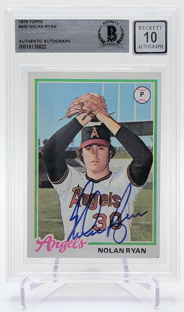 1978 Topps #400 Nolan Ryan Auto BGS 10