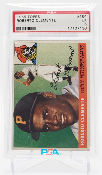 1955 Topps #164 Roberto Clemente PSA 5 Rookie RC (Well Centered, Sharp!)
