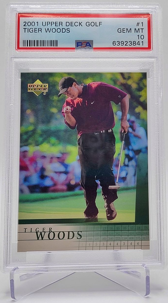 2001 Upper Deck #1 Tiger Woods PSA 10 Rookie RC