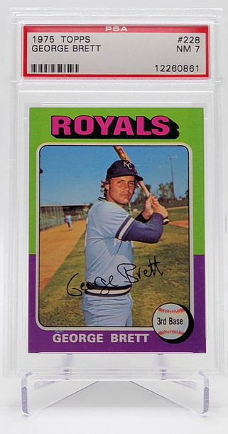 1975 Topps #228 George Brett Rookie RC HOF PSA 7