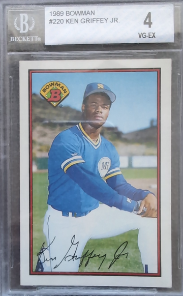 1989 Bowman Ken Griffey Jr. HoF RC BGS 4