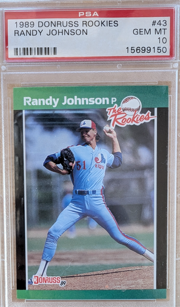 1989 Donruss The Rookies Randy Johnson HoF RC PSA 10