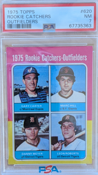 1975 Topps Gary Carter HoF RC PSA 7