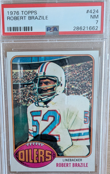 1976 Topps Robert Brazile HoF RC PSA 7