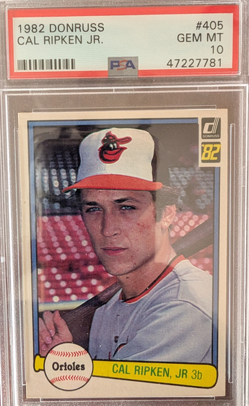 1982 Donruss Cal Ripken Jr. HoF RC PSA 10 - check back pic