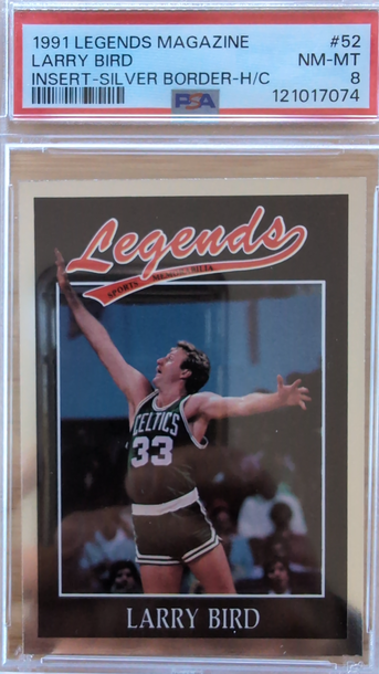1991 Legends Magazine Larry Bird PSA 8