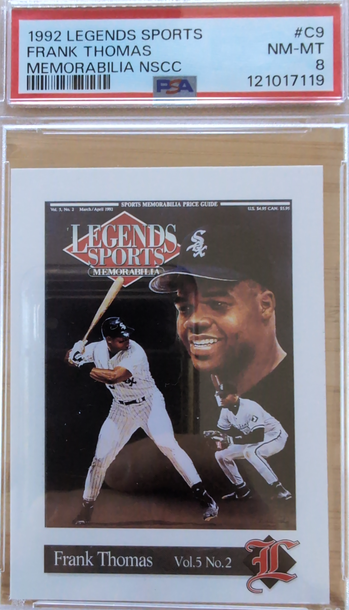 1992 Legends Sports Frank Thomas PSA 8 low pop!