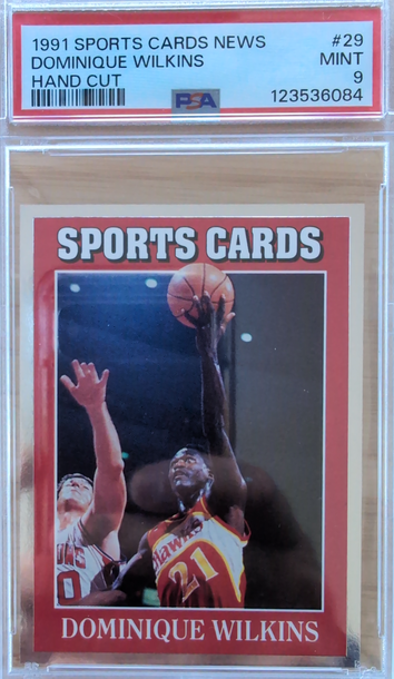 1991 Sports Card News Dominique Wilkins PSA 9 low pop!