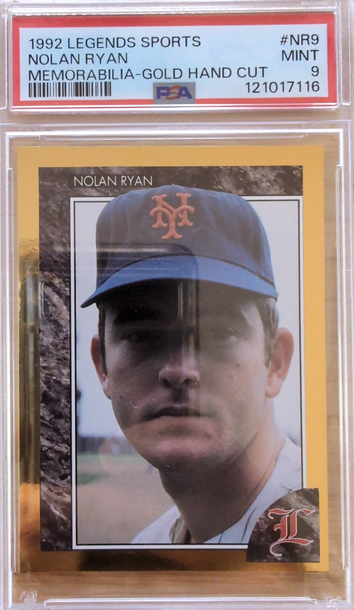 1992 Legends Sports Gold Nolan Ryan NR9 PSA 9 pop 4 none higher