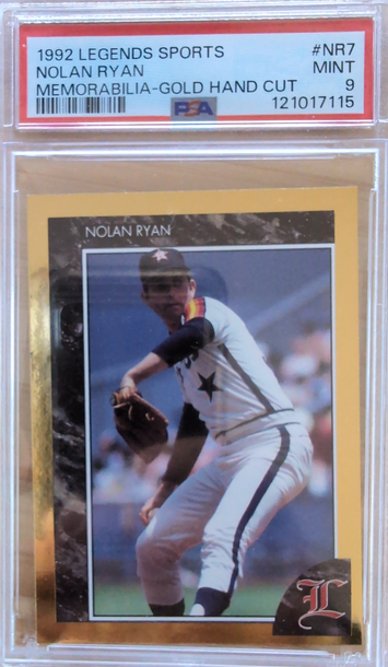 1992 Legends Sports Nolan Ryan Gold NR7 PSA 9 pop 4 none higher