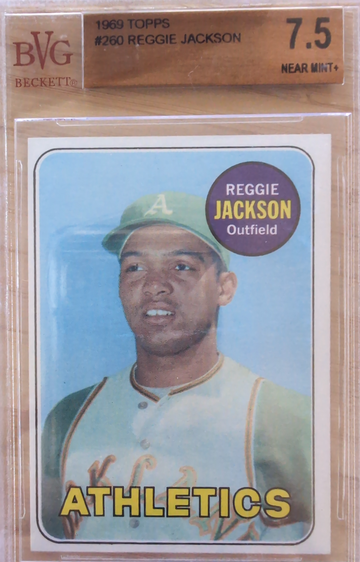 1969 Topps Reggie Jackson #260 BVG 7.5 low pop!