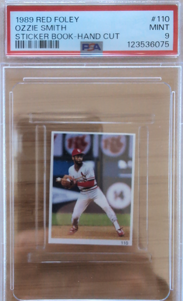 1989 Red Foley Ozzie Smith PSA 9 pop 4 none higher 