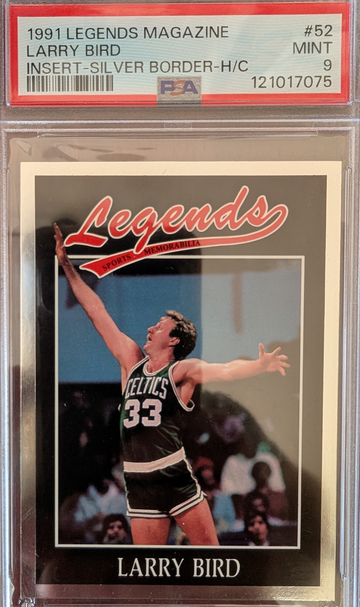1991 Legends Magazine Larry Bird HoF PSA 9