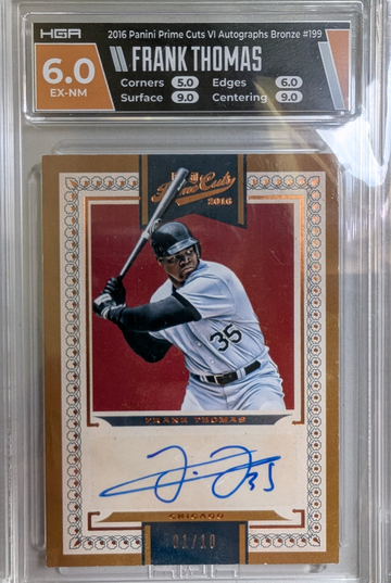 2016 Panini Prime Cuts Frank Thomas Auto Bronze /10