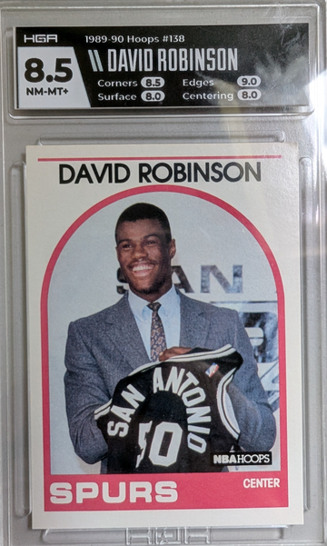 1989 Hoops David Robinson #138 Draft HoF RC HGA 8.5