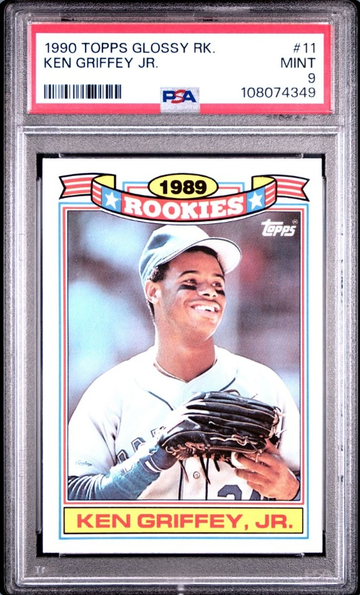 1990 Topps 11 Ken Griffey Jr. Glossy Rookie PSA 9 MINT