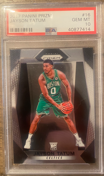 2017 Panini Prizm Jayson Tatum Base RC PSA 10