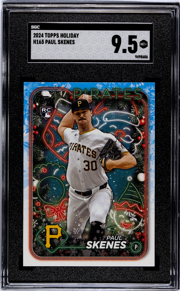2024 Topps Holiday Paul Skenes Rookie SGC 9.5 - Pirates